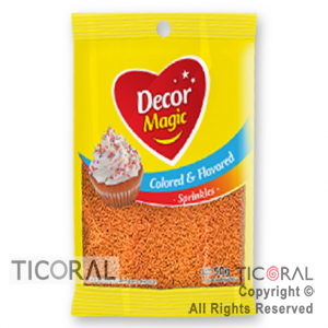 GRANA DECOR MAGIC NARANJA SABORIZADA X 50GRS x 1